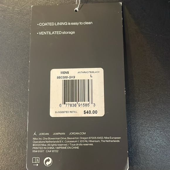 Jordan Shoe Box Bag NWT Black/Red - Picture 6 of 8